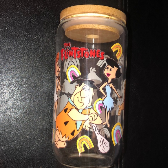 designs by Jackie Other - Drinking Glass /Jar with Bamboo Lid